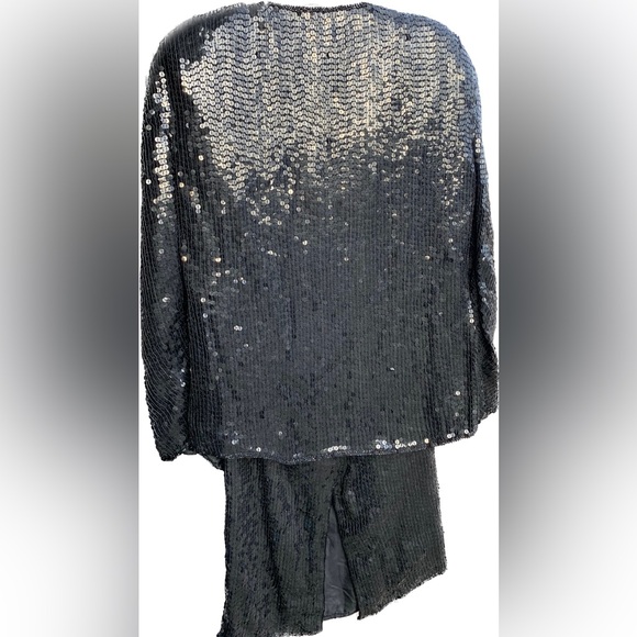 new vintage 100% silk sequins skirt set - Picture 2 of 16
